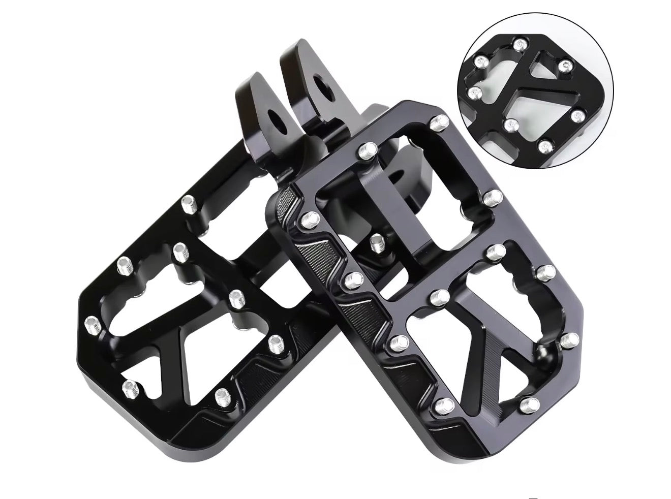 E-Moto titanium foot pegs