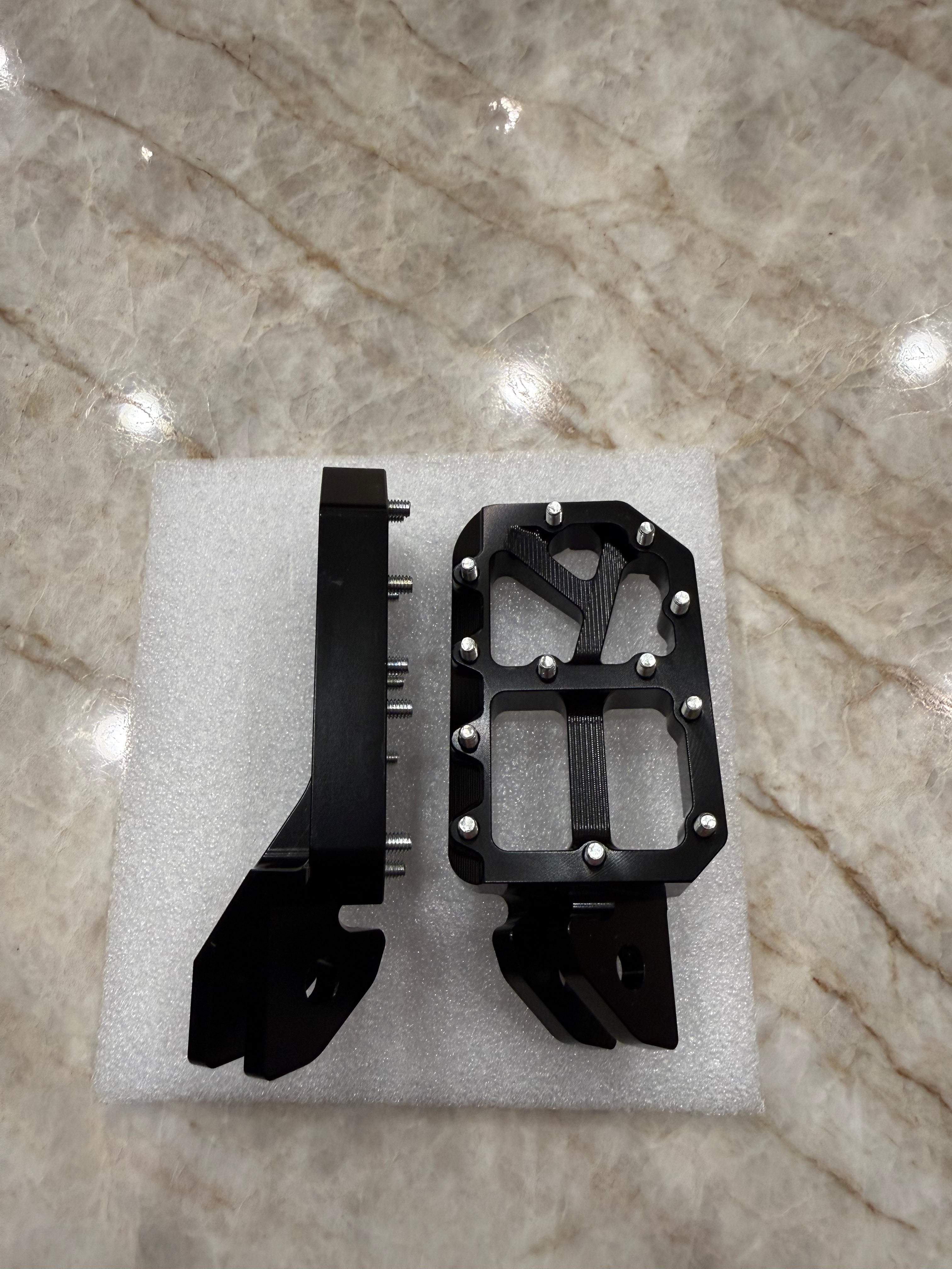 E-Moto titanium foot pegs