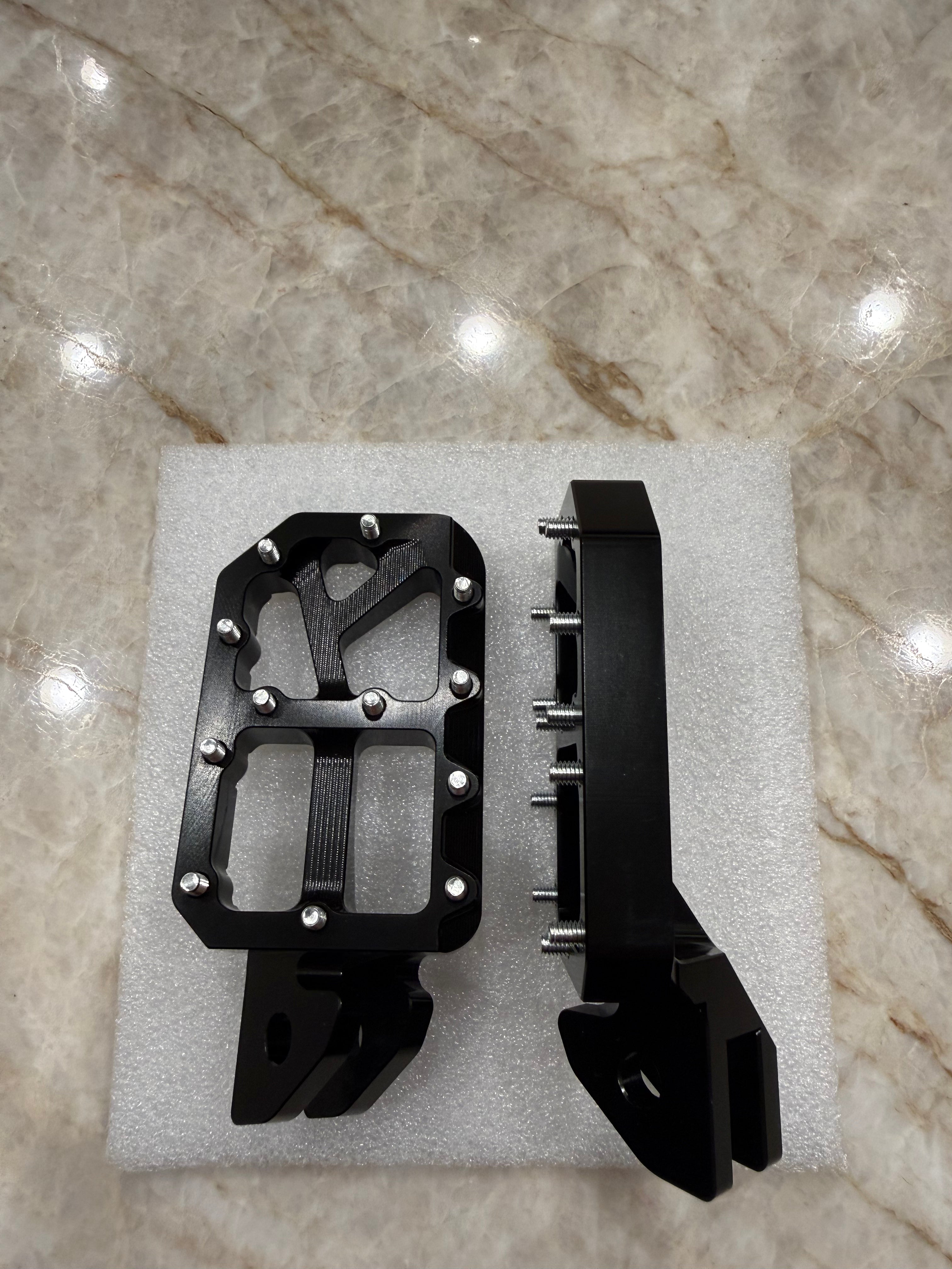 E-Moto titanium foot pegs